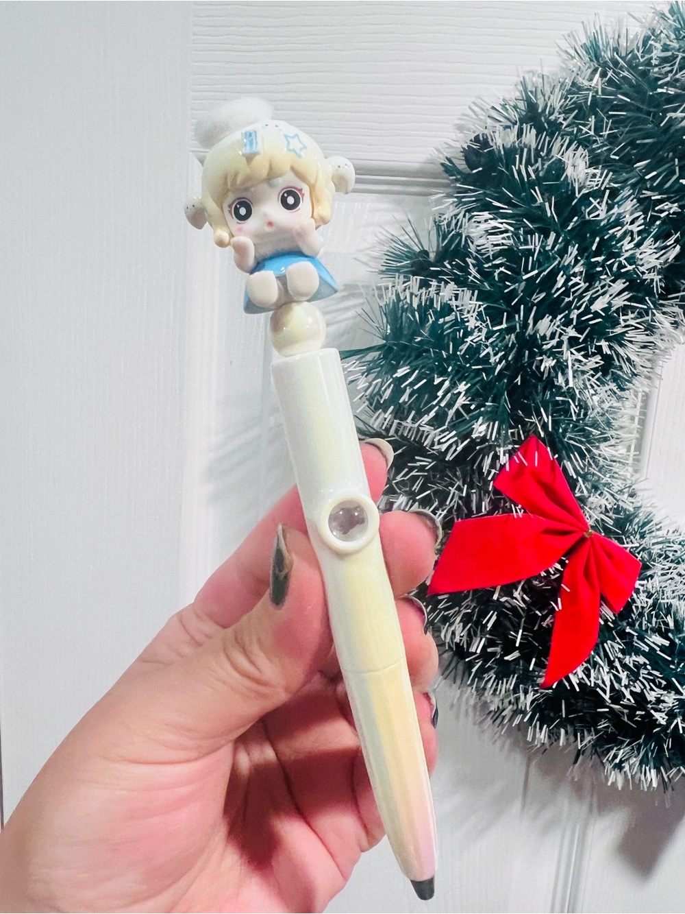 Adorable Beaded Pen With Authentic “Keeno Angel” Bean